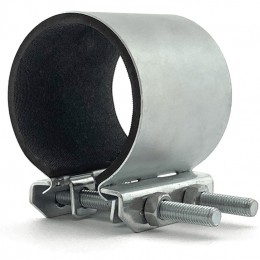 Хомут ремонтный оцинкованный КРАБ 159-172 (6") 150 мм.