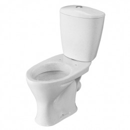 Унитаз-компакт Santeri Версия крап на белом (арматура и сиденье, косой выпуск)