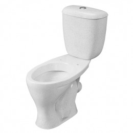 Унитаз-компакт Santeri Воротынский крап на белом (арматура и сиденье, косой выпуск)