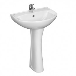 Умывальник Santeri Виктория 56 белый (с переливом, без пьедестала)