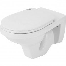 Подвесной унитаз Rosa Рио (инсталляция DI, сиденье микролифт, белая кнопка)