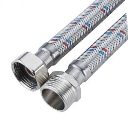 Гибкая подводка для воды (нерж. сталь) ГШ 1/2" 2,0м