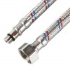Гибкая подводка для смесителя (нерж. сталь) 1/2"хМ10 1,5м пара