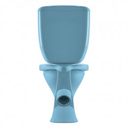 Унитаз-компакт Santeri Воротынский голубой (арматура и сиденье, косой выпуск)
