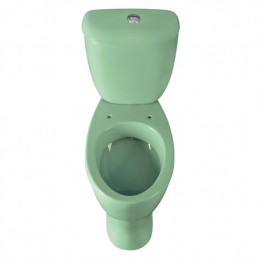 Унитаз-компакт Santeri Воротынский салатовый (арматура и сиденье, косой выпуск)
