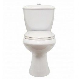 Унитаз-компакт ОК Элисса Стандарт белый (арматура, гофра и сиденье, косой выпуск)