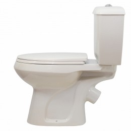 Унитаз-компакт ОК Элисса Стандарт белый (арматура, гофра и сиденье, косой выпуск)