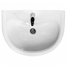 Умывальник ОК Престиж 55 Стандарт белый (с переливом и пьедесталом)