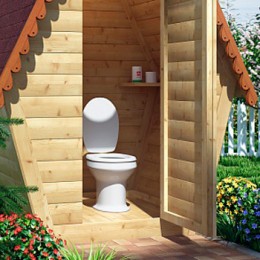 Унитаз ОК Дачный Стандарт (с сиденьем)