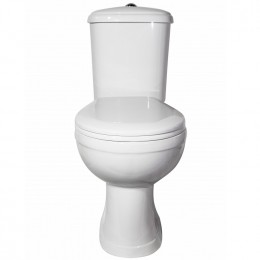 Унитаз-компакт ОК Дора Стандарт белый (арматура, гофра и сиденье, гориз. выпуск)