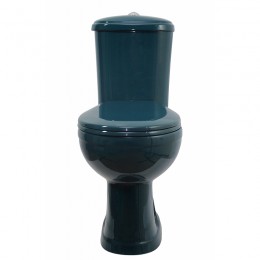 Унитаз-компакт ОК Дора Стандарт зелёный (арматура, гофра и сиденье, гориз. выпуск)