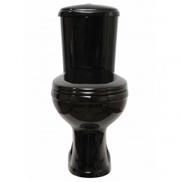 Унитаз-компакт ОК Дора Стандарт черный (арматура, гофра и сиденье, гориз. выпуск)