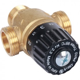 Термостатический смесительный клапан для систем отопления и ГВС STOUT 3/4" НР 30-65°С KV 2,3 SVM-0125-236520