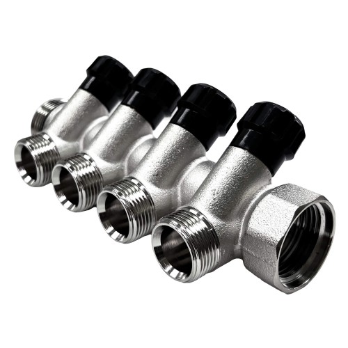 Коллектор регулирующий STI ГШ 1" (НР 3/4"х4 вых.)