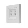 Розетка компьютерная 2-м СП Vesna механизм бел. LEZARD 742-0288-141