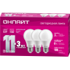 Лампа светодиодная 90 603 OLL-A60-11-230-4K-E27-PACK3 ОНЛАЙТ 90603
