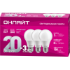 Лампа светодиодная 90 609 OLL-A60-20-230-4K-E27-PACK3 ОНЛАЙТ 90609