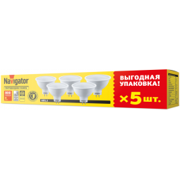 Лампа светодиодная 95 325 NLL-MR16-8-230-4K-GU5.3-PACK5 NAVIGATOR 95325