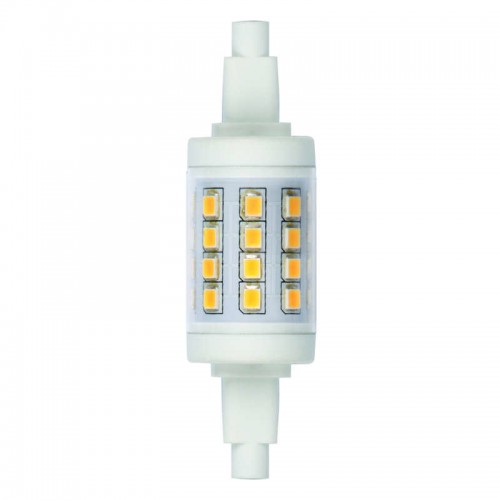 Лампа светодиодная LED-J78-6W/WW/R7s/CL PLZ06WH прозр. теплый бел. свет картон ТМ Uniel UL-00001554
