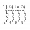 Выключатель автоматический модульный 4п C 10А 4.5кА ВА 47-63 PROxima EKF mcb4763-4-10C-pro