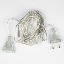 Удлинитель 3м UCX-Y25-10W-300 CLEAR 10Вт Y25 для подключения гирлянд провод прозр. Uniel UL-00009938