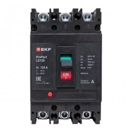 Выключатель автоматический 3п 125А 18кА LS125 ProPact EKF mccb-125-18-3-125-ls