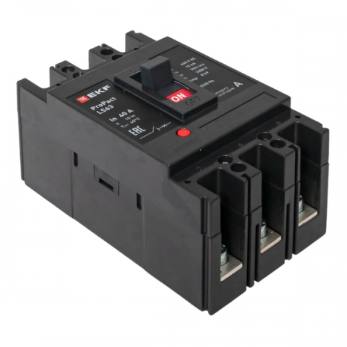 Выключатель автоматический 3п 40А 15кА LS63 ProPact EKF mccb-63-15-3-40-ls