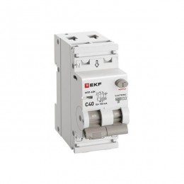Выключатель автоматический дифференциального тока 2п (1P+N) C 40А 100мА тип AC 6кА АВДТ-63N (электрон.) PROxima EKF D63N26E40C100