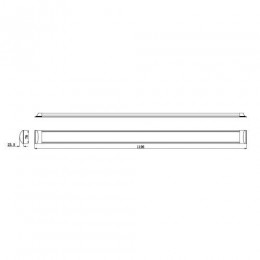 Светильник светодиодный SPO-5-40-4K-M (F) 36Вт 4000К IP40 3600лм 1200х75х25 матов. сталь/бел. Эра Б0032478