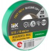 Изолента 0.15х19мм (рул.20м) зел. IEK EX-IZ10-C15-19-20-K06