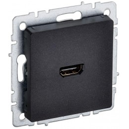 Розетка СП BRITE HDMI РHDMI-0-БрЧ механизм черн. IEK BR-H10-K02