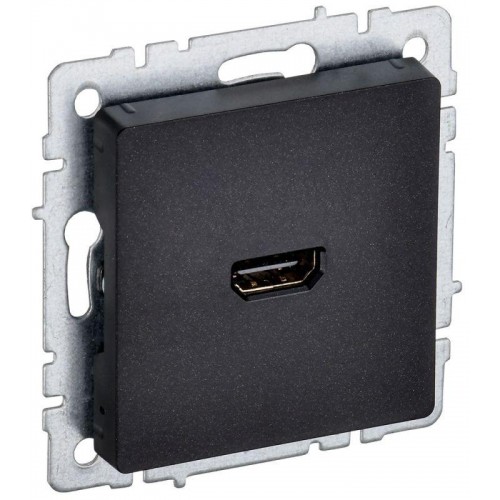 Розетка СП BRITE HDMI РHDMI-0-БрЧ механизм черн. IEK BR-H10-K02