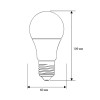 Лампа светодиодная LED-A60-15W-E27-4K 