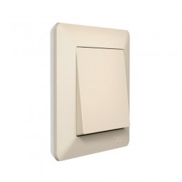 Рамка 1-м AtlasDesign Air беж./дым. бел. SE ATN220201