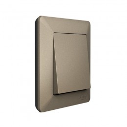 Рамка 1-м AtlasDesign Air шампань/дым. черн. SE ATN220501