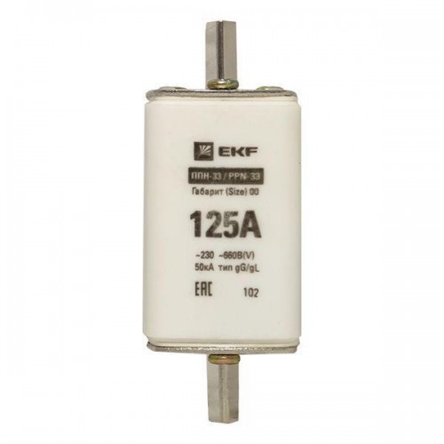 Вставка плавкая ППН-33 160/125А габарит 00 PROxima EKF fus-33/160/125