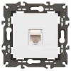 Розетка компьютерная 1-м Elegance 14-3107-01 RJ45 IP20 механизм бел. Эра Б0034302