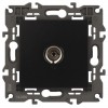 Розетка телевизионная одиночная TV 1мод. Elegance 14-3101-05 IP20 антрацит Эра Б0034294