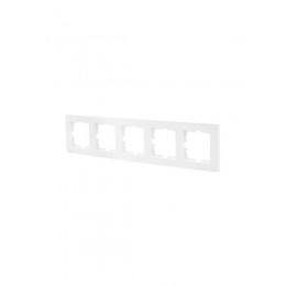 Рамка 5-местн. горизонт. VESNA бел. LEZARD 742-0200-150