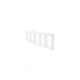 Рамка 5-местн. горизонт. VESNA бел. LEZARD 742-0200-150