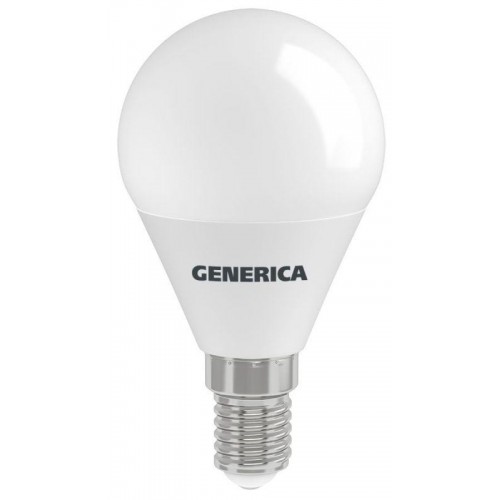 Лампа светодиодная G45 10Вт шар 6500К E14 230В GENERICA LL-G45-10-230-65-E14-G