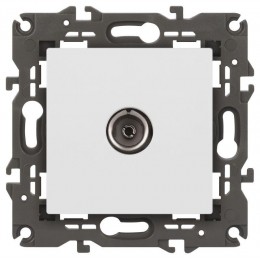 Розетка телевизионная одиночная TV Elegance 14-3101-01М матов. бел. Эра Б0065813