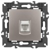 Розетка компьютерная Elegance 14-3107-16 RJ45 титан Эра Б0065764