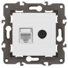 Розетка компьютерная + телевизионная Elegance 14-3110-01М RJ45+TV матов. бел. Эра Б0065767