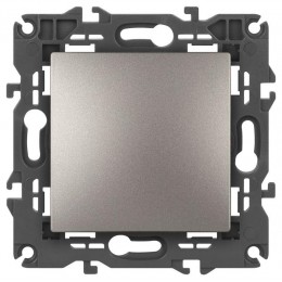 Выключатель Elegance 14-1101-16 250В 10АХ титан Эра Б0065782