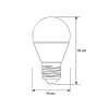 Лампа светодиодная LED-G45-9W-E27-6К Шар 9Вт E27 6500К 172-265В Ergolux 13178