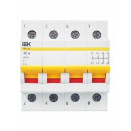 Выключатель нагрузки (мини-рубильник) 4п 40А ВН-32 KARAT IEK MNV10-4-040