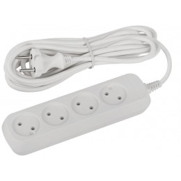 Удлинитель 4х5м без заземл. ПВС 2х0.75 UDL-10-450 Greenline Эра Б0065063