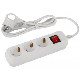 Удлинитель 3х1.5м с заземл. с выкл. ПВС 3х0.75 UDL-10-315-ES Greenline Эра Б0065051