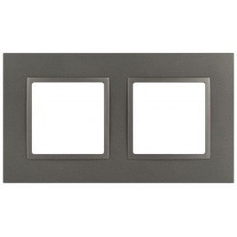 Рамка 2-м Elegance 14-5012-16 Classic для розеток и выключателей титан Эра Б0065825